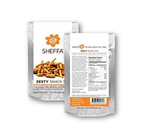 Sheffa Snack Trail Mix, Zesty, 1.5-Ounce (Pack of 12)