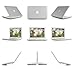 iPearl mCover Hard Shell Cover Case + Keyboard Skin for Model A1342 White Unibody 13-inch MacBook (Part No. MC207LL/A or MC516LL/A, Released After Oct. 20, 2009) (Clear)