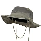 Big Size Talson UV Mesh Bucket Hat - Grey (For Big Head)