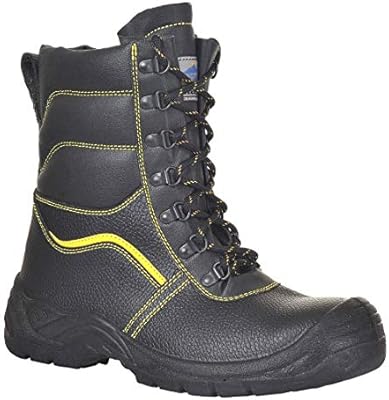 fur lined steel toe capped boots