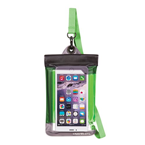 Travelon Waterproof Smart Phone/Digital Camera Pouch, Green, One Size