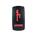 Red Laser Rocker Switch Backlit ACCESSORIES 12V Bright Light Powersports [SLR1152BLPFBA]