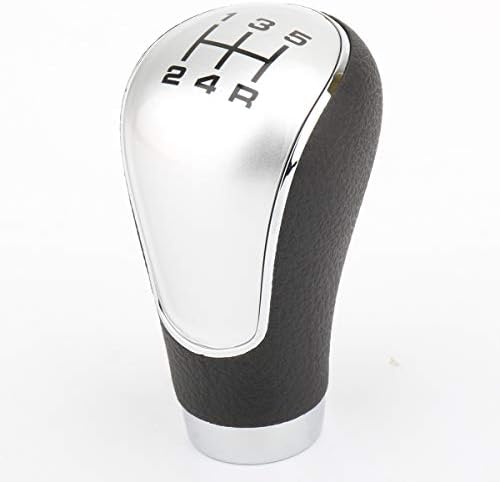 5 Speed Gearbox Handles Gear Shift Knob Lever Stick Head for Pathfinder/Terrano for D22 PICKUP for NV200 for Sunny (Silver)