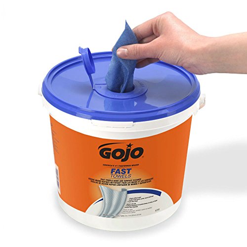 GOJO Fast Wipes Hand Cleaning Towels, Cloth, 73/4 x 11, White 225