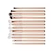 Start 12 pcs/Sets Makeup Brush Set for Eye Shadow Foundation Eyebrow Lip (Beige)