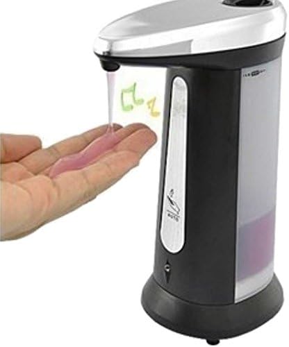 400ml Automatic Soap Dispenser with Built-in Infrared Smart Sensor for Kitchen Bathroom (White and Black)