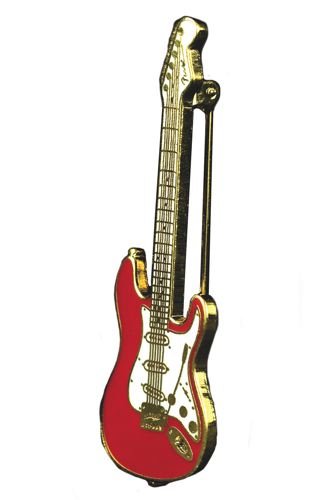 Pin de joyería de armonía ? Guitarra Eléctrica Fender Stratocaster | Rojo