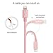 Aonear Lightning Cable 2Pack 6Ft 10Ft 8Pin Rose Gold iPhone Charging Cable USB Data Cable for iPhone 6/6s/6 Plus/5/5c/5s
