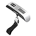 Luggage Scale Ckrieane Digital Hanging Travel Scale,Portable Handheld Baggage Suitcase Weighing Scale Rubber Paint, 110 Lbs Type High Precision Backlight Large Capacity LCD Display,Battery Included