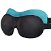 Sleep Mask Sleepfun Invisible Alar Deep Orbit 3D Eye Mask Ultra Lightweight & Comfortable Sleeping Mask for Travel, Nap, Shift Works, Black & Blue