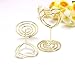 JANOU Mini Heart Shape Place Card Memo Holder Picture Stand Note Clip for Wedding Party Decoration Pack 10pcs (Gold)