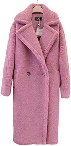 Mon Moira Faux Fur Thick Teddy Coats Women Solid Oversize Lambswool Female Winter Coats Brand 3 Colors Overcoats Women