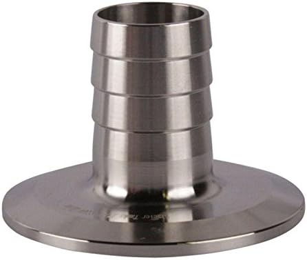 Glacier Tanks - Rubber Hose Adapter | Tri Clamp 2 inch x 1 inch - Sanitary Stainless Steel SS304 (5 Pack)