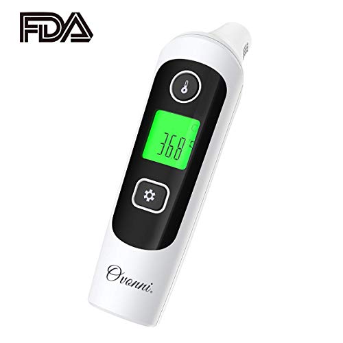Baby Infrared Thermometer, Ovonni Digital Accurate Ear and Forehead Fever Thermometer for Baby, Kids and Adults, 32 Recall Memory and Optional Silent Mode, CE FDA Approved - Thumbnail 7
