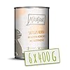 MjAMjAM – Premium Nassfutter für Katzen – saftiges Huhn an leckeren Möhrchen, 6er Pack (6 x 400 g), getreidefrei mit extra viel Fleisch