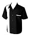Steady Clothing Black & White Bowling Lounge Shirt Rockabilly Back to 50's 1950s