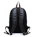 Womleys Waterproof Leather Laptop School Travel Backpack Hiking Daypack (Blue)