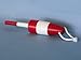 Hampton Nautical Wooden Red Cape Rock Lobster Trap Buoy, 15