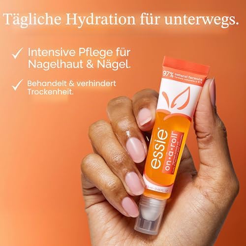 On a Roll Apricot Nagelhautöl, spendet den Nägeln und der Nagelhaut intensive Feuchtigkeit, stärkt und fördert ein gesundes Aussehen. In praktischer Reisegröße – ideal für hydratisierte Nägel