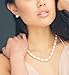 HinsonGayle AAA Handpicked 10-11mm White Baroque Freshwater Cultured Pearl Necklace (Silver)-18 in length