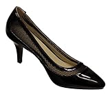 Forever Sasha-18 women's pointy toe side mesh high heel slip on patent pumps shoes