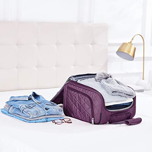 Amazon Basics Underseat CarryOn Rolling Travel Luggage Bag, 14 Inches