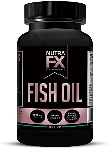 Omega-3 Fish Oil Capsules - Odorless - Potent 1290 mg Per Serving - Anti Inflammatory Brain Supplement - Best Fish Oil Supplements - 90 Softgels (1290mg 30ct)