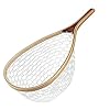 Booms-Fishing-N1-Fly-Fishing-Trout-Net-Rubber-with-Wood-Landing-Mesh-Basket