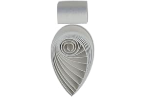 ODETOJOY 60pcs 5mm Quilling Paper Metallic Paper Strips 5mm Roll for Craft Card Making Quilling Strips (White)