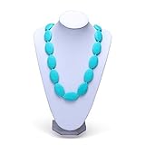 Silicone Teething Necklace For Mom- BPA Free and FDA Approved - Organic Natural Baby Teether Necklace & Chew Necklace / Toy - Anti Flammatory, Drooling & Teething Pain Reduce Properties.
