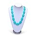 Silicone Teething Necklace For Mom- BPA Free and FDA Approved - Organic Natural Baby Teether Necklace & Chew Necklace / Toy - Anti Flammatory, Drooling & Teething Pain Reduce Properties.