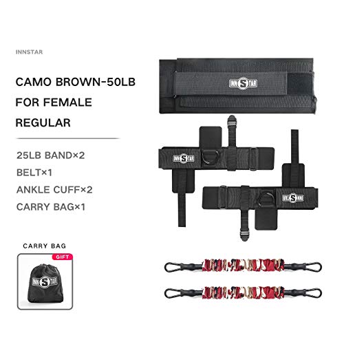 INNSTAR Vertical Jump Trainer Leg Strength Resistance Bands Set for