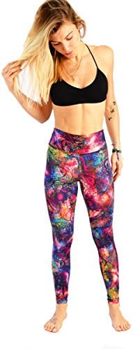 MONASITA Candyland Tummy Control Leggings Woman Sport Clothes Slimming Active Surf Leggings Purple
