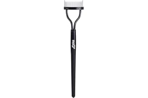 Eyelash Comb MSQ Eyelash Separator Mascara Applicator Eyelash Definer With Comb Cover Arc Designed Cosmetic Brushes Tool Black (1PCS)