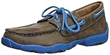 Twisted X Boys' And Neon Blue Driving Mocs - Ydm0016