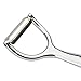 Apolu New Zinc Alloy Fruit Parer - Y-shaped Swivel Peeler- Polished & Heavy-duty Metal Shaving Knife - Practical & Simple Kitchen Gadget, Silver