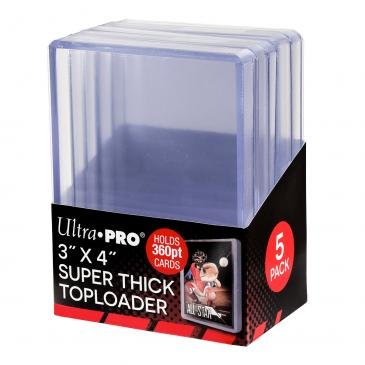 Ultra Pro 360pt Super Thick Top Loader - 5ct Pack