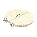 GNB PET 3 Pack Wooden Round Parrot Station Board Wood Platform Stand Rack Suit for Hamster Gerbils
