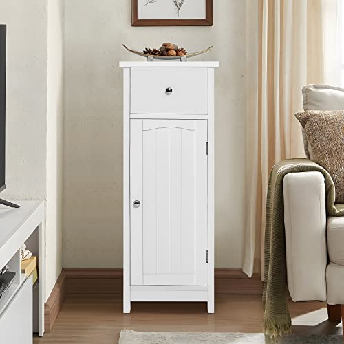 Iwell Bathroom Storage with Drawer and Storage Shelf