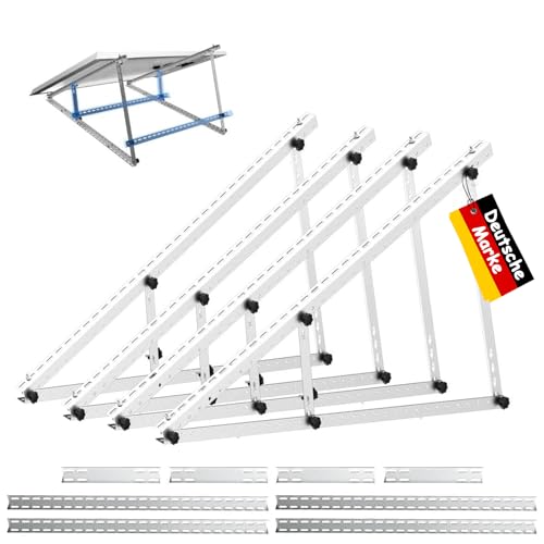 2 set 118CM Verstärkte Solarpanel Halterung Alu balkonkraftwerk halterung