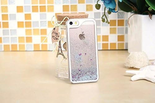 Case For Redmi 1S, CoverProof Hard PC Phone Shell Glitter Bling Star Flowing Quicksand Phone Case Transparent Clear Back Phone Cover Set Protective Sleeve-Silver