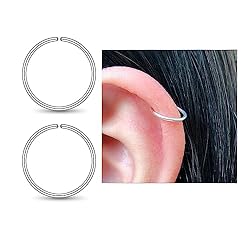 925 Sterling Silver Cartilage Earring Helix Hoops