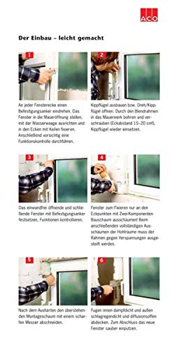 Kellerfenster weiß 50 x 50 cm Einfachglas – Bild 6