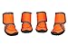 Prumya Dog Boots Waterproof Paw Protectors Dog Shoes with Adjustable Straps and Rugged Anti-Slip Sole, 4pcs (M)