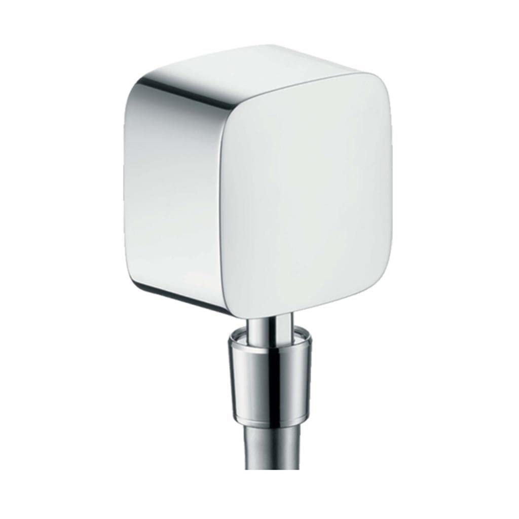 hansgrohe 27414000 Fix Fit Wall Outlet Hose Connection with Non-Return Valve - Chrome (150-Piece)
