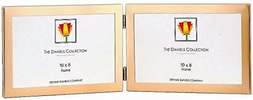Hard-to-find goldplate landscape hinged double by Dennis Daniels® - 8x10