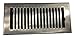Madelyn Carter Contemporary Vent Cover, Solid Cast Brass Interior, Controls Air Flow, 4 x 10 inches (Overall Face: 5.25 x 11.5 inches), Brushed Nickel