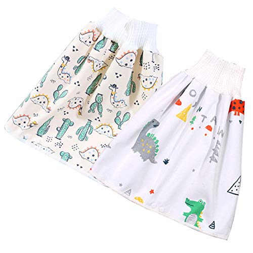2 Stks Baby Katoenen Luier Rok Absorberende Shorts Waterdichte Peuter Training Broek Herbruikbare Kids Luierbroek… - Image 3