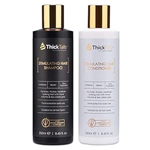 ThickTails-Hair-Growth-Shampoo-and-Conditioner-2-Pack-For-Women-With-Thinning-Hair-Breakage-Due-to-Menopause-Stress-Postpartum-Recovery-Anti-Hair-Loss-Thickening-Regrowth-Treatment-DHT-Blocker ThickTails Hair Growth Shampoo and Conditioner - (2-Pack) For Women With Thinning Hair Breakage Due to Menopause, Stress…