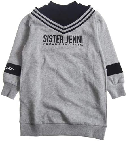 Amazon Sister Jenni シスタージェニィ 130 160cm リブレイヤード風ハイネックｖワンピース グレー 130cm 140cm 150cm 160cm 秋冬メール便不可 シスタージェニー 裏毛 スウェット 子供服 Js 140cm 06 グレー ワンピース チュニック 通販